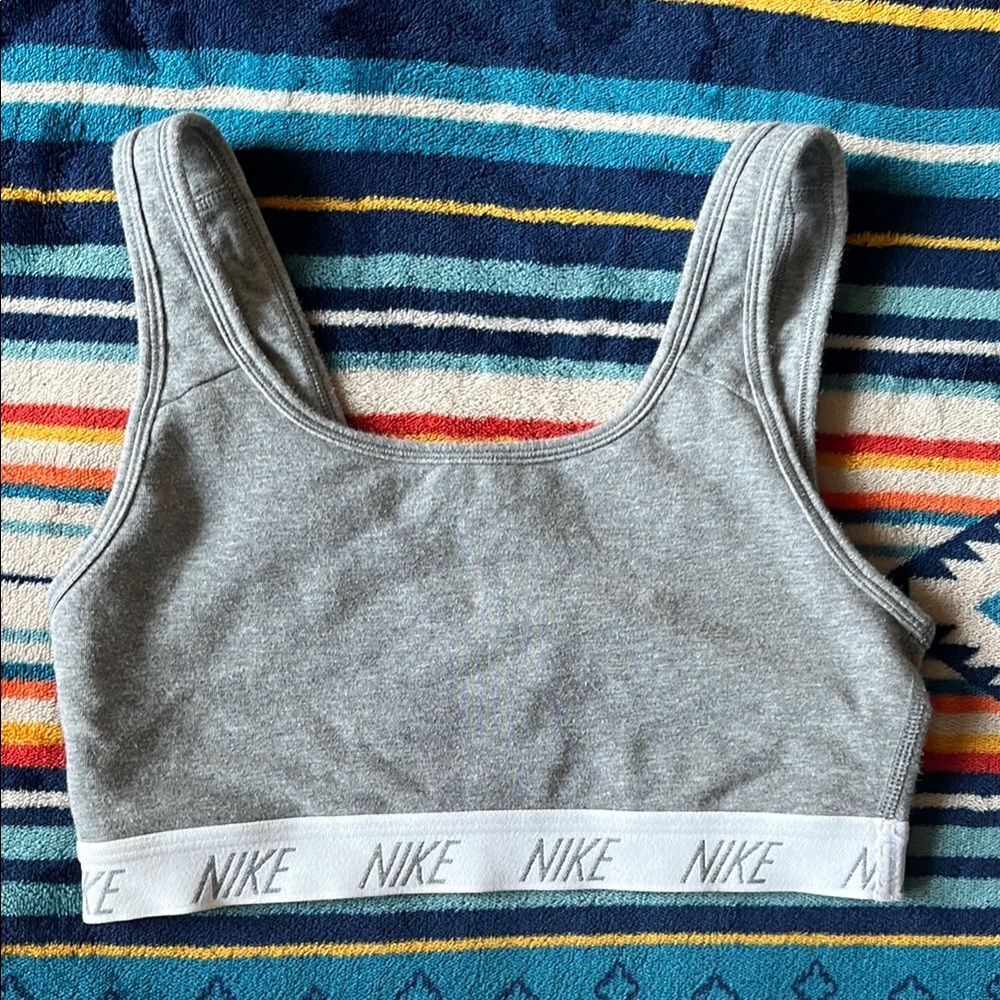 Nike Heather Gray Sports Bra